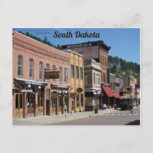 Main Street Deadwood South Dakota Postkarte