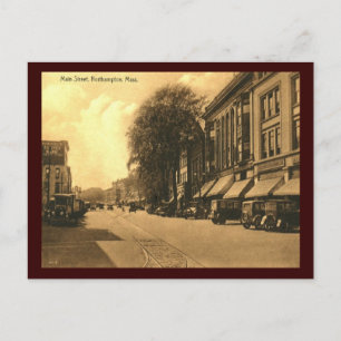 Main Street, Northampton, Massachusetts Vintage au Postkarte