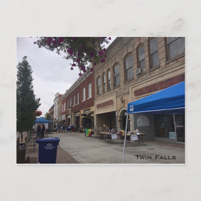 Main Street - Twin Falls Postkarte (Vorderseite)
