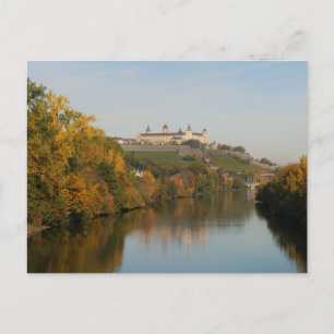 Main und Festung Marienberg, Würzburg Postkarte
