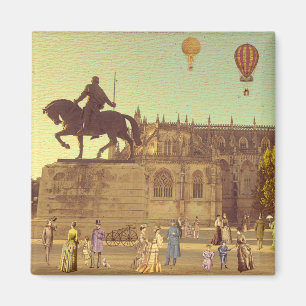 Mainachmittag in Batalha (Portugal) Magnet