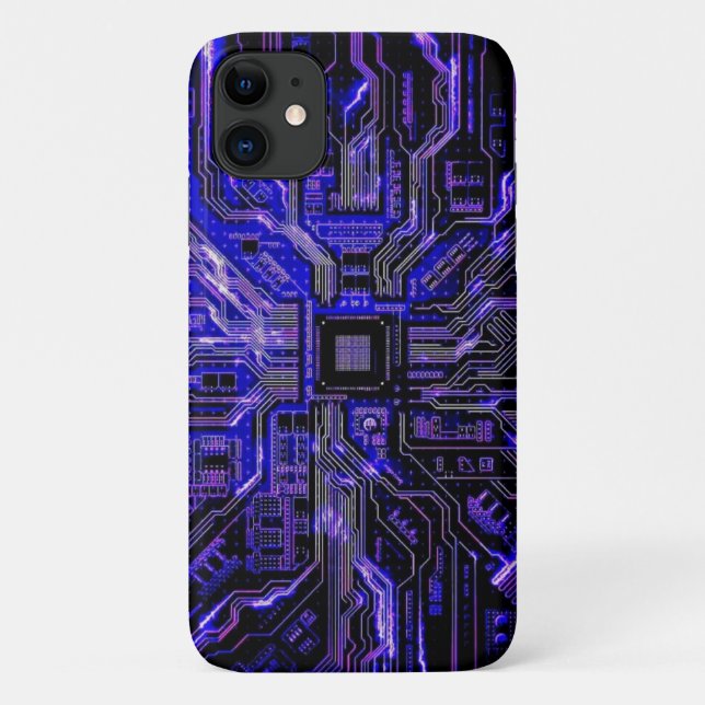 Mainboard-Motherboard mit High-Tech-Hintergrundtec Case-Mate iPhone Hülle (Rückseite)