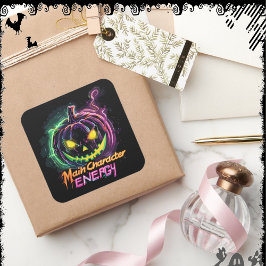 MainCharacterEnergy | ExDesigner | Halloween Quadratischer Aufkleber