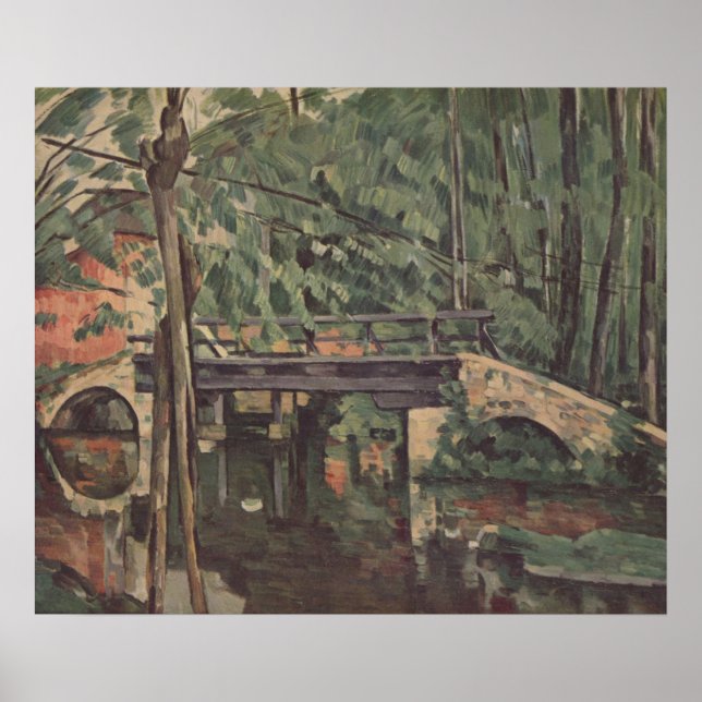 Maincy Bridge - Paul Cezanne - c1880 Poster (Vorne)
