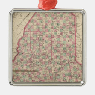 Maine 10 ornament aus metall