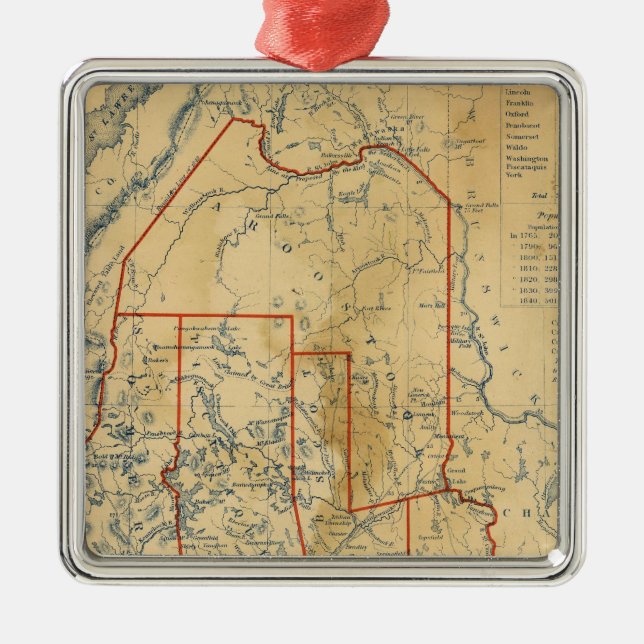 Maine 18 ornament aus metall (Vorne)