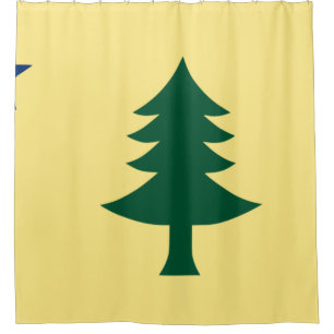 Maine 1901 Staatsflagge Duschvorhang