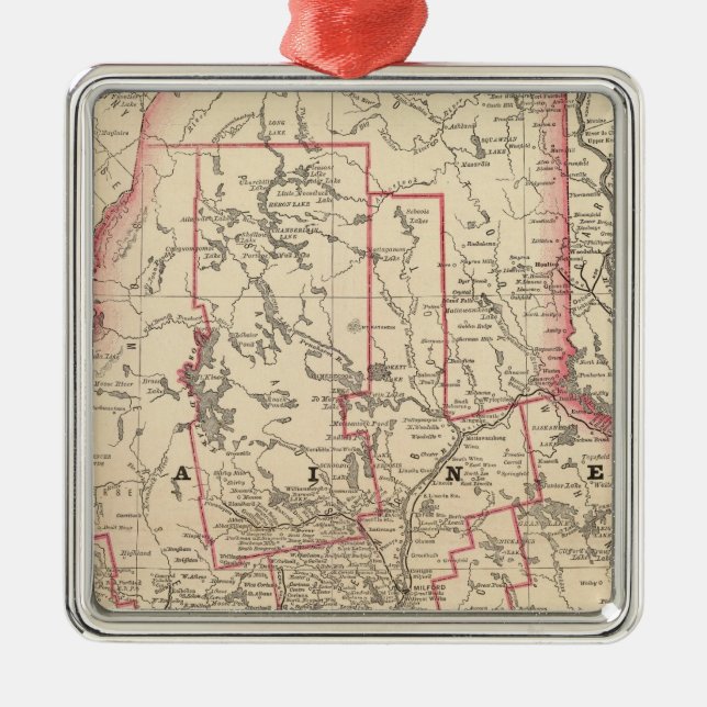 Maine 6 silbernes ornament (Vorne)