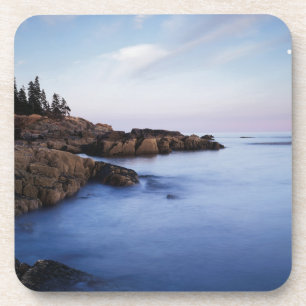 Maine, Acadia National Park, Monduntergang Getränkeuntersetzer