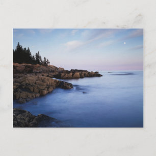 Maine, Acadia Nationalpark, Mondlandschaft Postkarte