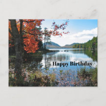 Maine Acadia Seenlandschaft Foto Geburtstag