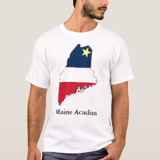 Maine akadisch mit Text T-Shirt