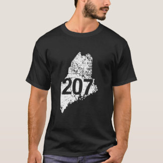 Maine Area Code 207 , Funny Niedliches Heimat Souv T-Shirt