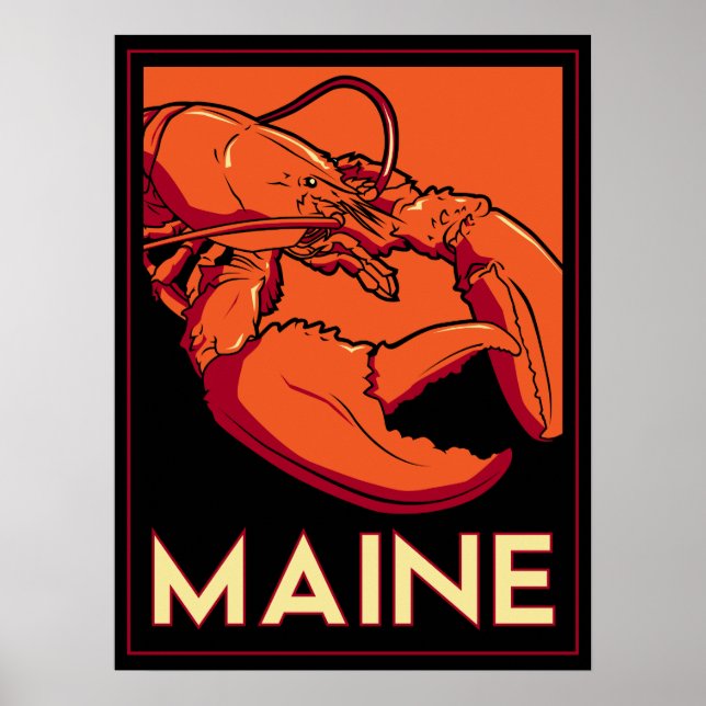 Maine Art Deco Poster (Vorne)