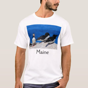 Maine atlantischer Papageientaucher und Razorbills T-Shirt