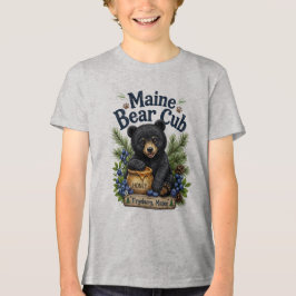 Maine-Bärenjungen-Club Fryeburg Maine Kinder T-Shi Tri-Blend Shirt
