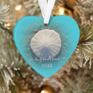 Maine Beach Sand Dollar Ornament