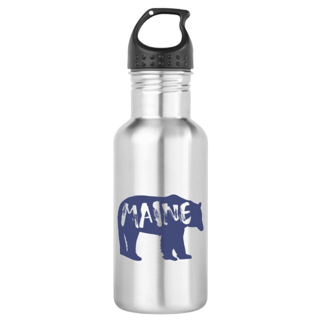 Maine Bear Edelstahlflasche (Vorderseite)