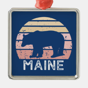 Maine Bear Ornament Aus Metall