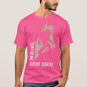 Maine Bigfoot Hunter Funny Sasquatch T-Shirt