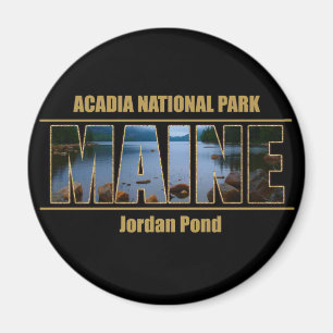 MAINE-Bild-Schriftartacadia-Nationalpark Magnet