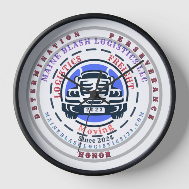 MAINE BLASH LOGISTICS CLOCK UHR (Vorderseite)