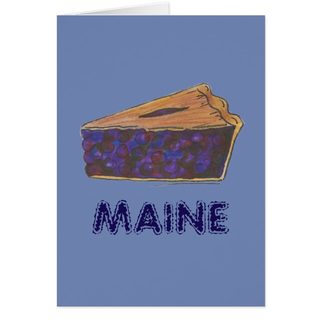 Maine Blueberry Pie Slice Piece Feinschmecker Blau (Vorne)