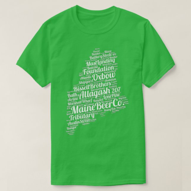 Maine Breweries T-Shirt (Design vorne)