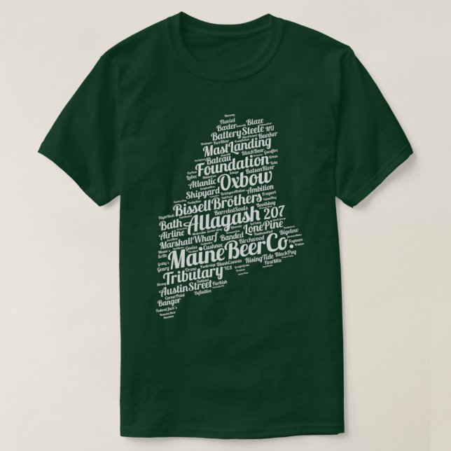 Maine Breweries T-Shirt (Design vorne)