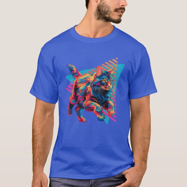 Maine Cat 80s 90s boy T-Shirt (Vorderseite)