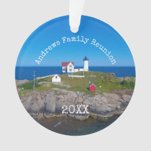 Maine Coastal Family Wiedersehen Foto Nubble Light Ornament