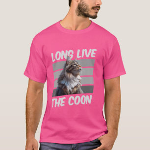 Maine Coon Besitzer LANG LEBE DAS COON Lustig Vint T-Shirt