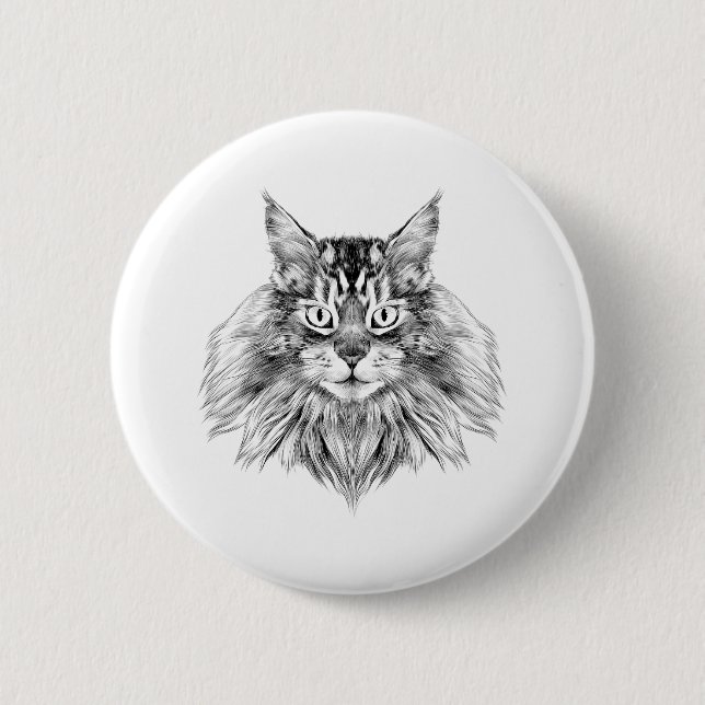 Maine Coon Button (Vorderseite)
