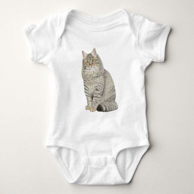 Maine Coon Cat Baby Strampler (Vorderseite)