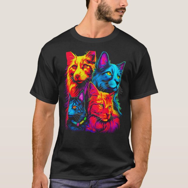 Maine Coon Cat Family T-Shirt (Vorderseite)