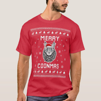 Maine Coon Cat Owner Ugly Christmas Sweater For Ho T-Shirt