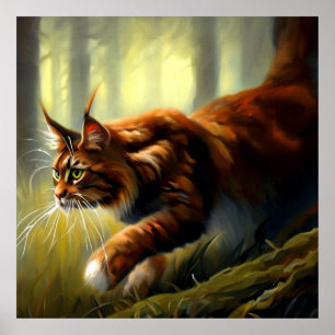 Maine Coon Cat Poster