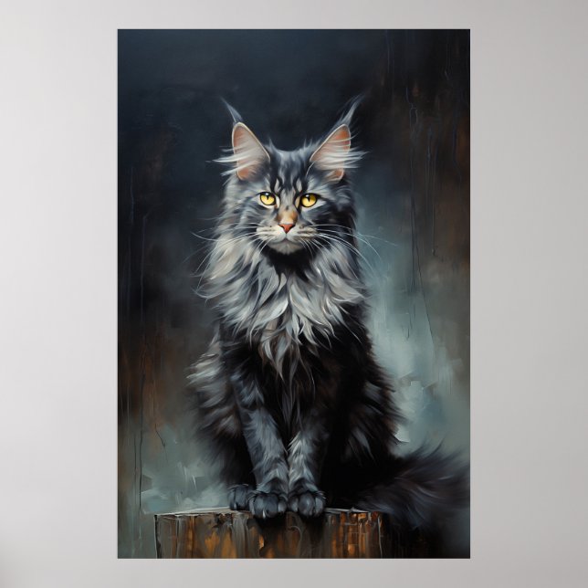 Maine Coon cat Poster (Vorne)