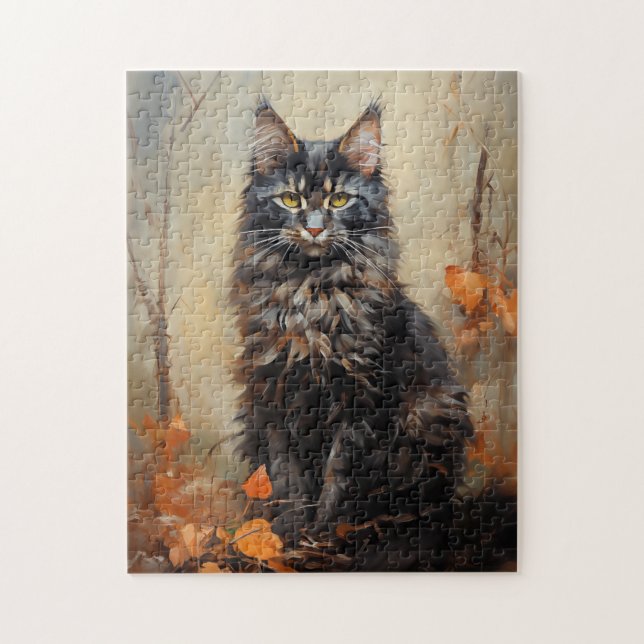 Maine Coon cat Puzzle (Vertikal)