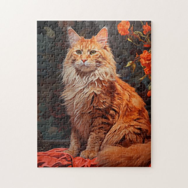 Maine Coon cat Puzzle (Vertikal)