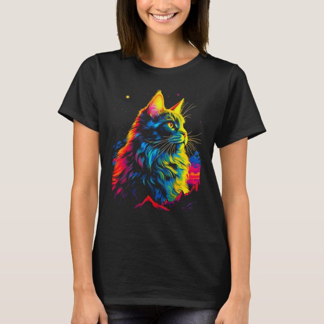 Maine Coon Cat T-Shirt (Vorderseite)