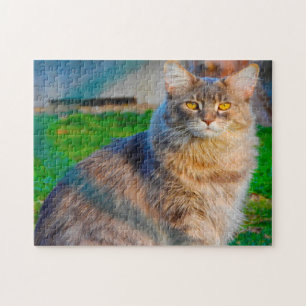 Maine Coon Cats. Jigsaw Puzzle