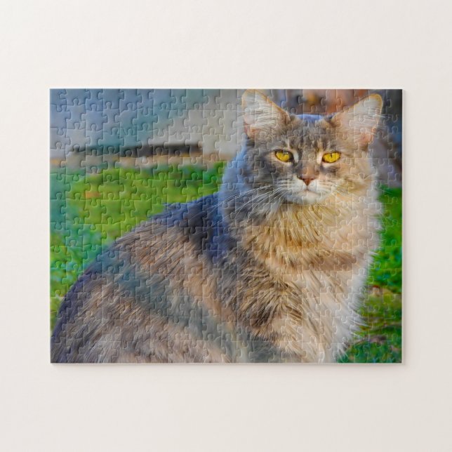 Maine Coon Cats. Jigsaw Puzzle (Horizontal)