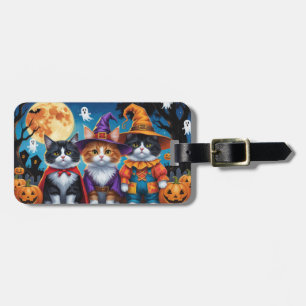 Maine Coon Cats Pumpkin Halloween Funny Gepäckanhänger