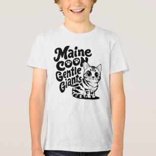Maine Coon Gentle Giants Cat Tri-Blend Shirt