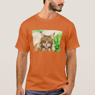 Maine Coon Gesicht Grafik T-Shirt