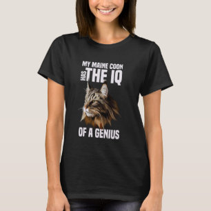 Maine Coon Katze IQ Genie T-Shirt