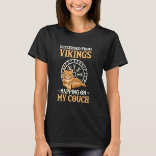 Maine Coon Katze stammt von Wikingern ab T-Shirt