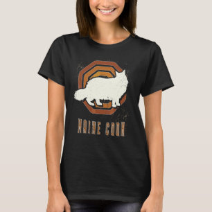 Maine Coon Katze Vintage Retro Klassiker Tierliebe T-Shirt