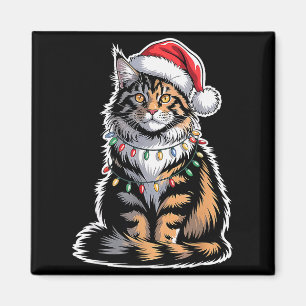 Maine Coon Katze Weihnachten Xmas Kätzchen Katzenl Magnet